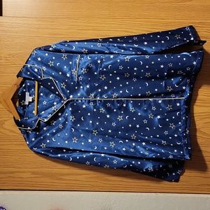 SLEEP TIGHT WOMEN'S BLUE MOON AND STARS PAJAMAS. XXL NEVER WORN